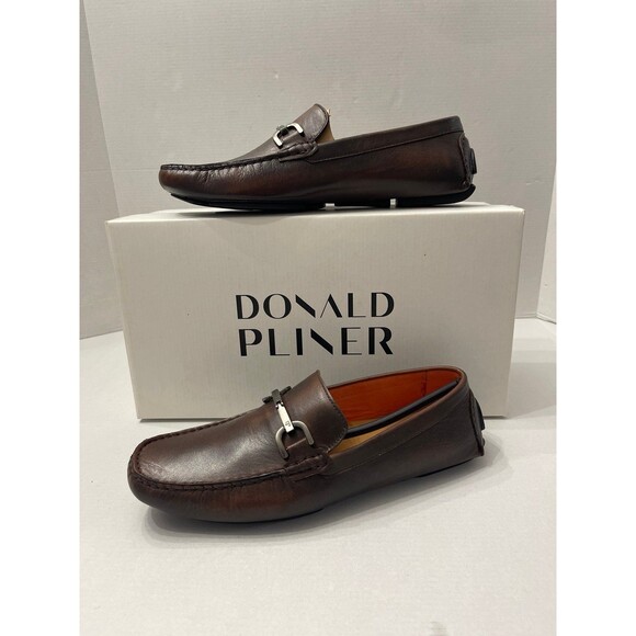 Donald J. Pliner Other - Donald Pliner Men's Victor Leather Bit Loafers Cognac Size 8M New In Box